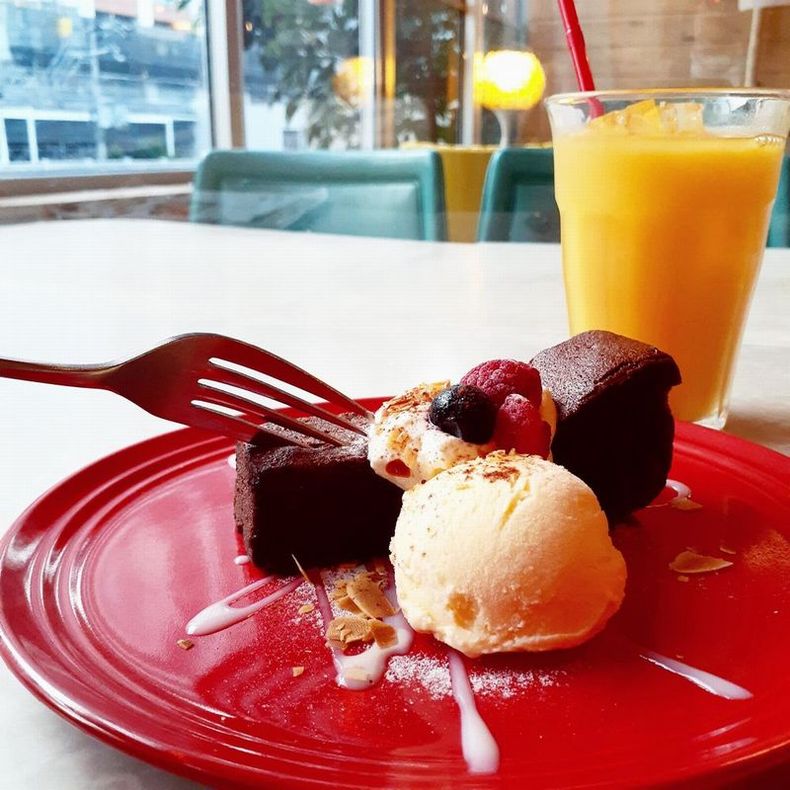 カフェマーブルのケーキセット