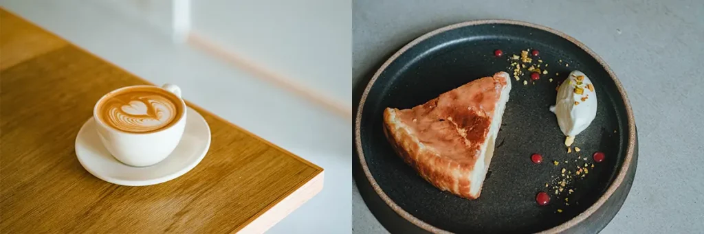 十八代笹川のコーヒーとチーズケーキ