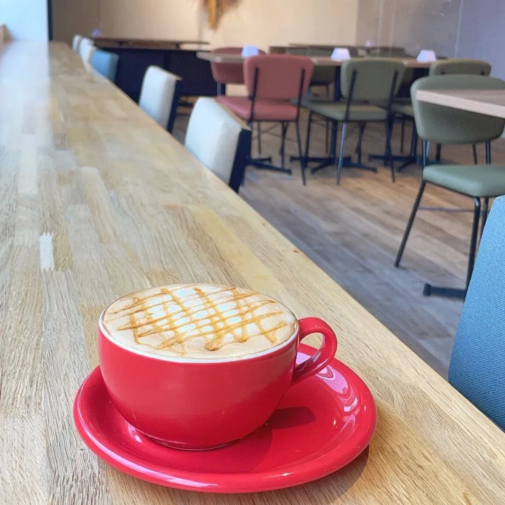 ネーブルカフェのこだわりラテ