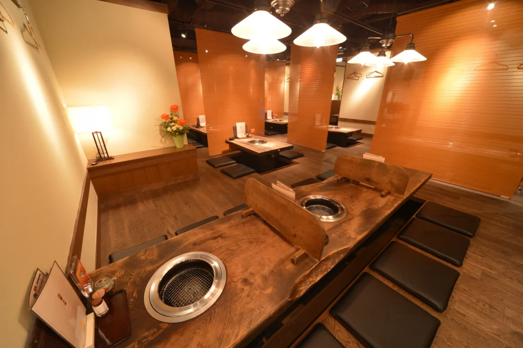 牛太本陣の座敷席