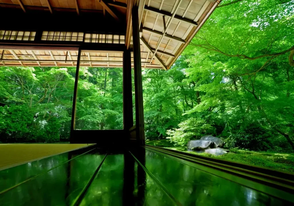 瑠璃光院の1階のリフレクション