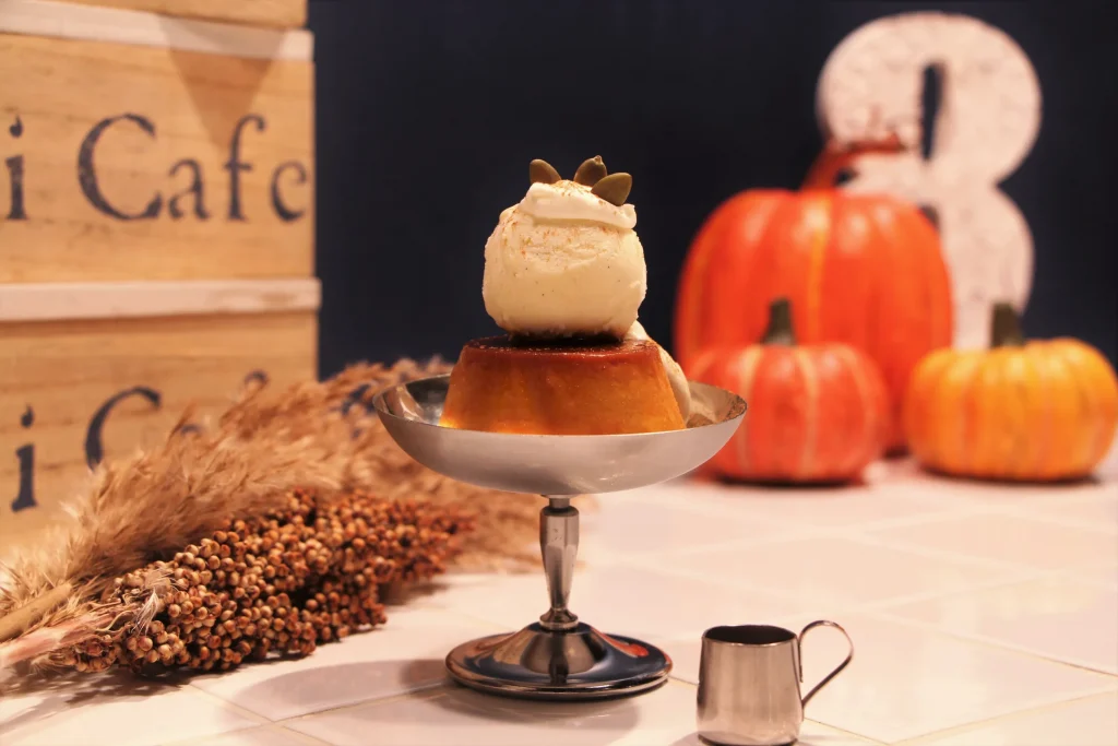 Hachi Cafe-KOBE-の栗マロンカボチャのプリン