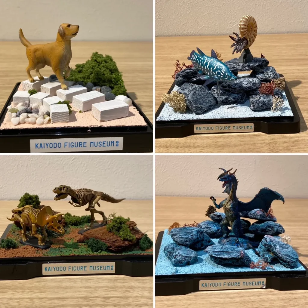 「海洋堂フィギュアミュージアム黒壁 龍遊館」でジオラマ制作体験