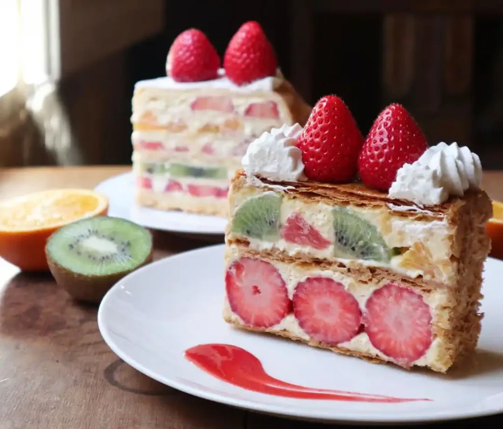 マムーニアのフルーツたっぷりナポレオンパイ