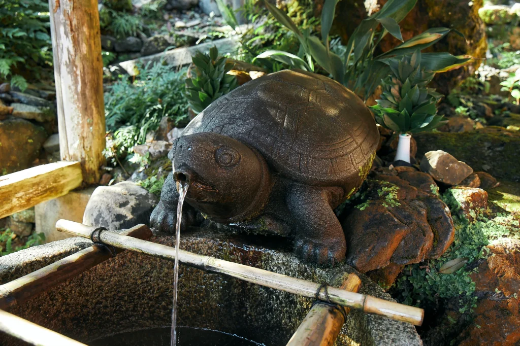御神水が湧く亀の井