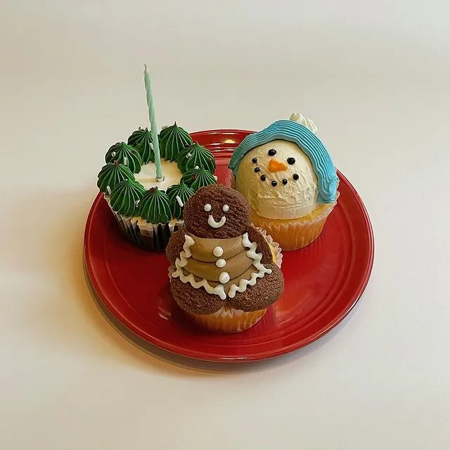 butercupの冬バージョンカップケーキ