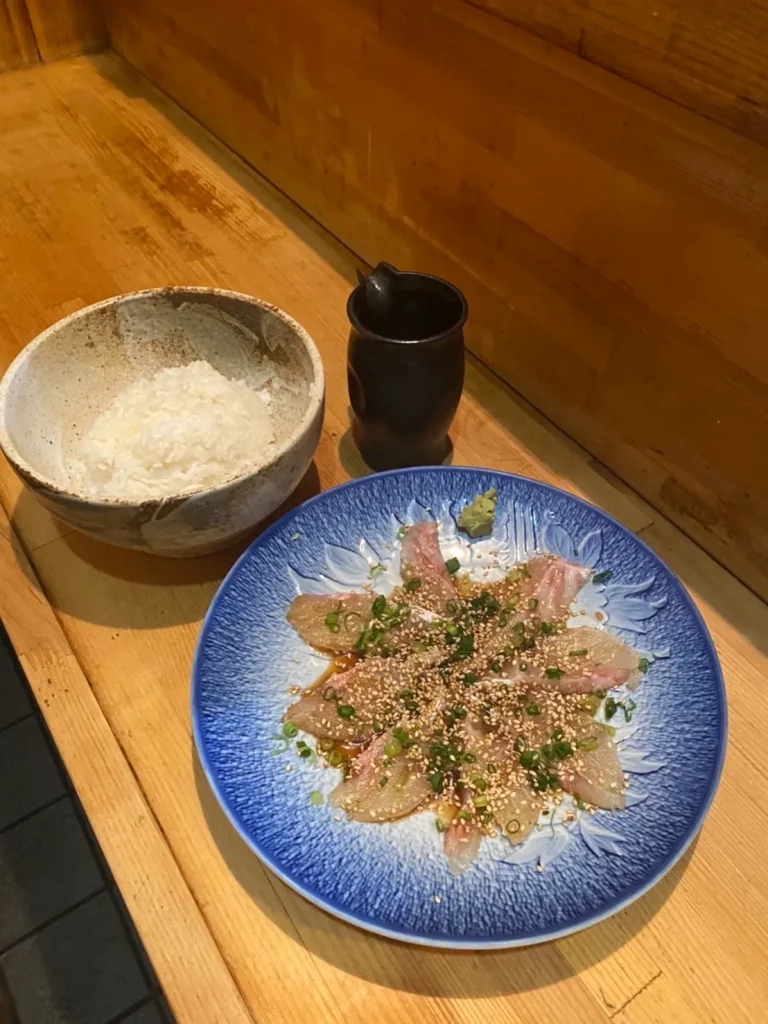 一寸法師の鰯のゴマ漬け丼