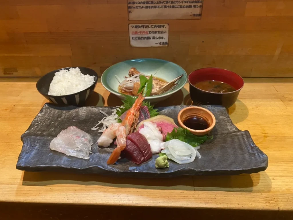 一寸法師のお造り定食