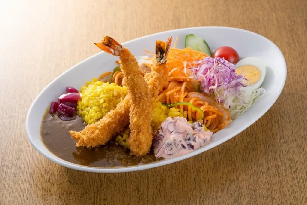 ミアキッチンのハイカラライス エビフライ