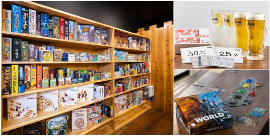 「ジェリージェリー酒場」内観やボードゲーム