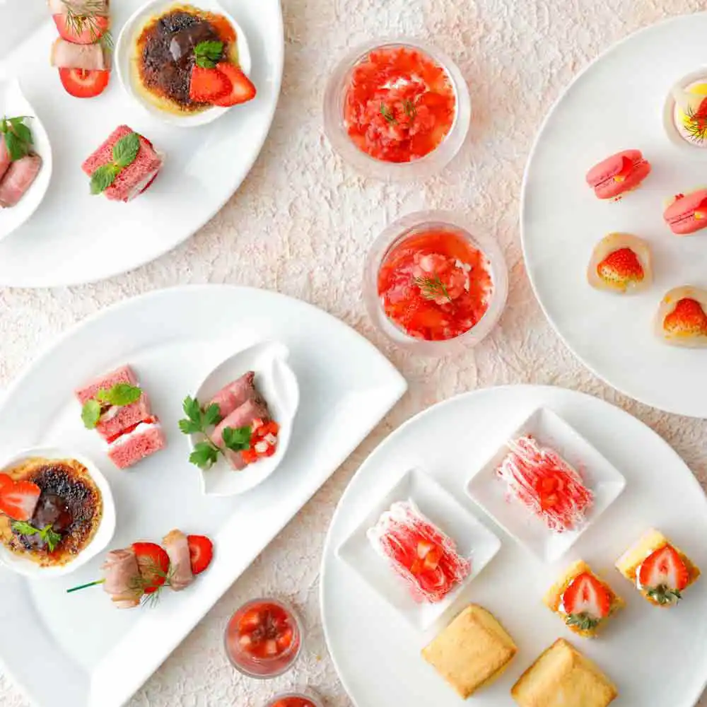 滋賀マリオットホテルのいちごアフタヌーンティーのセイボリー