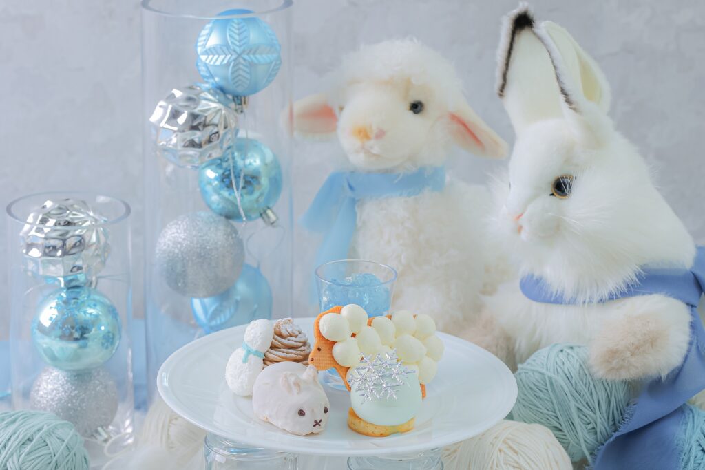 心斎橋セントグレースヴィラの「クラシカルレディーのウィンターアフタヌーンティー」スイーツ