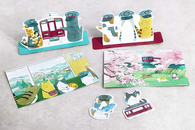 阪急電鉄と猫部のノベルティ