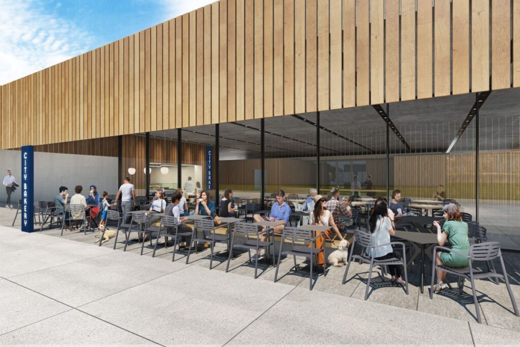 シティベーカリーのテラス席