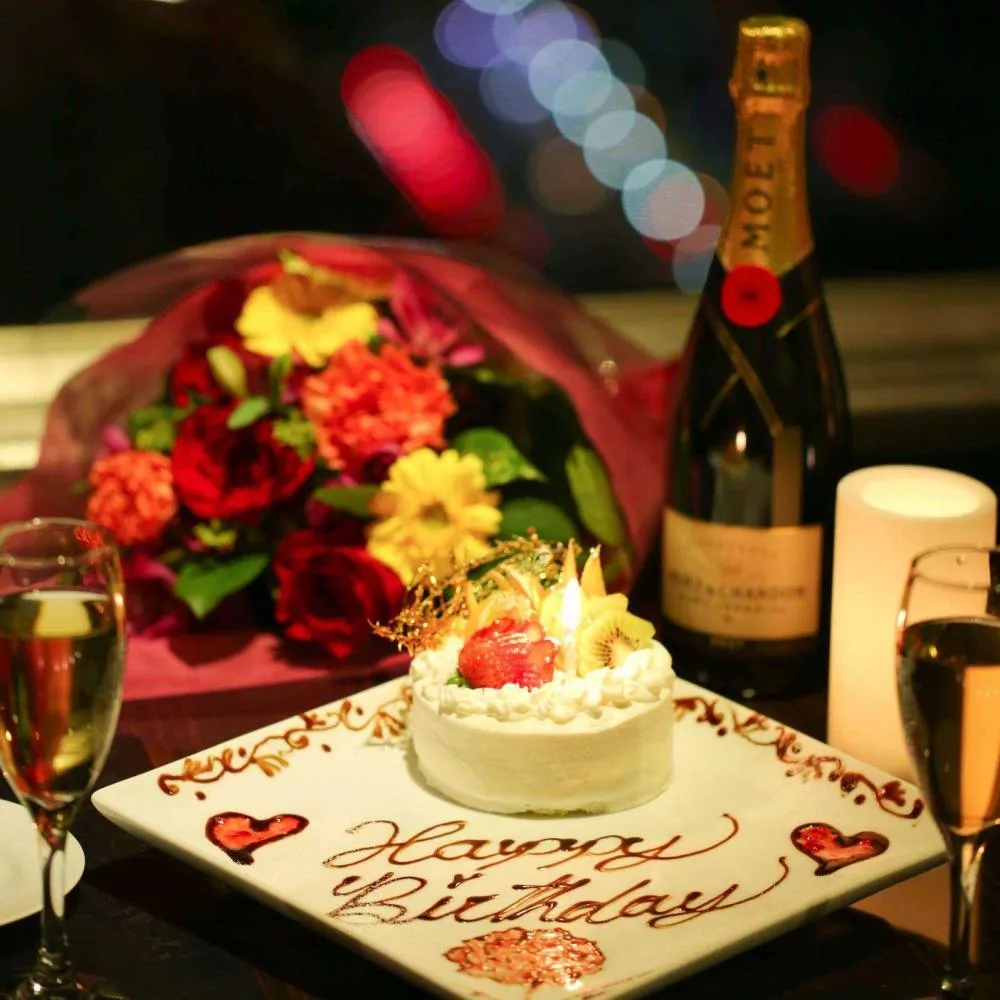 梅田夜景PRIMEのアニバーサリーケーキ