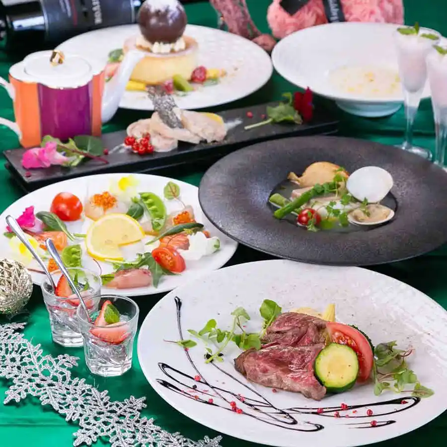 梅田夜景PRIMEのディナー