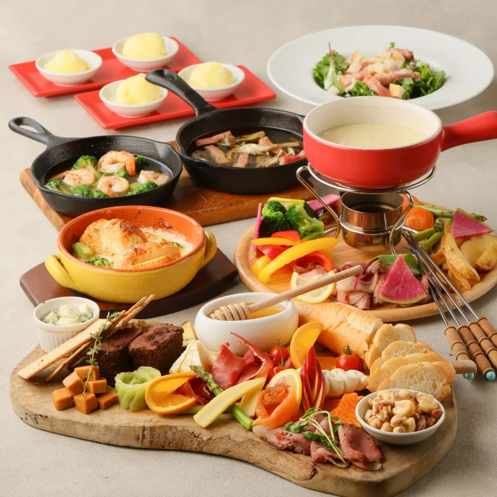 BeNeローストビーフチーズフォンデュ女子会コース