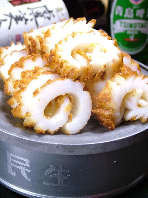 民生名物「イカの天ぷら」