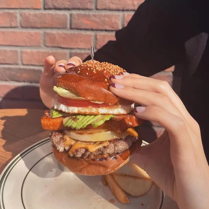 リッチガーデンのハンバーガー