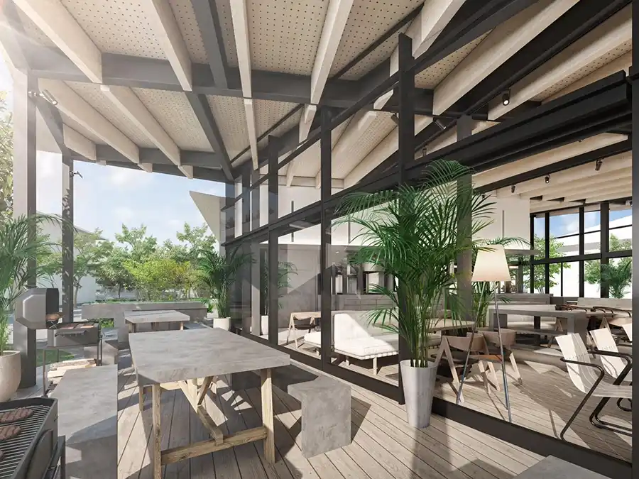 ノースガーデンのテラス席