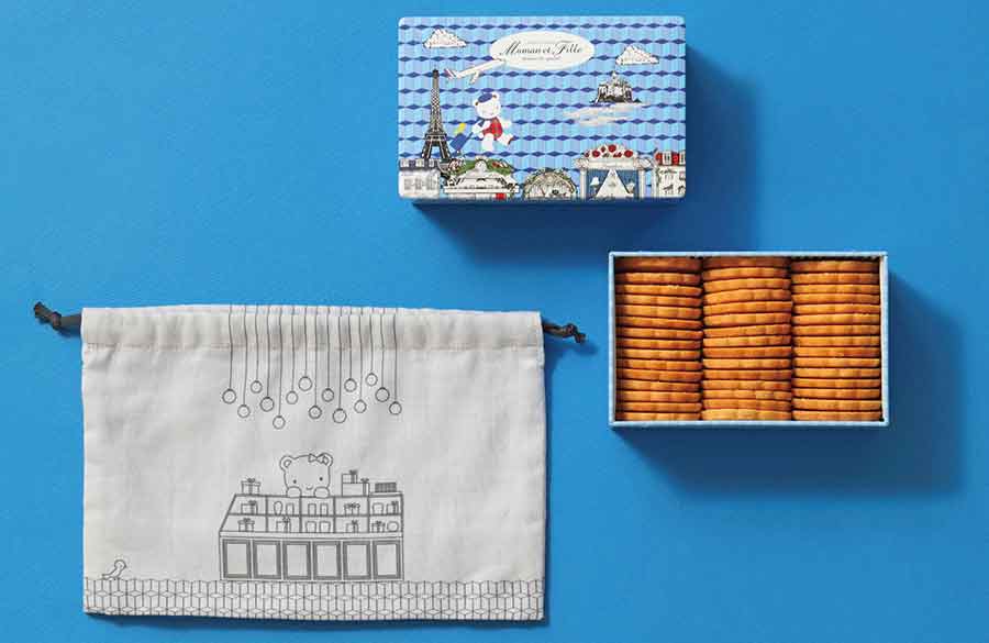 ファミリアとマモンエフィーユのコラボビスキュイ缶