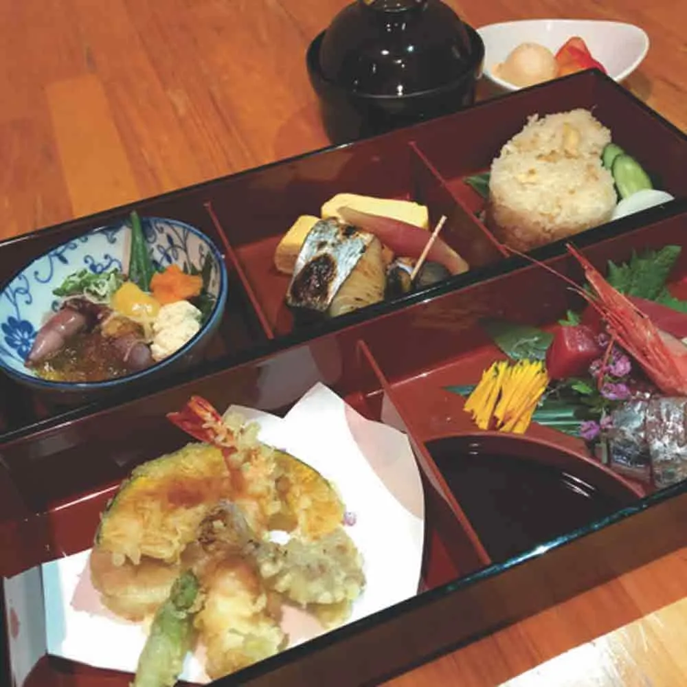 月彩の松花堂弁当ランチ