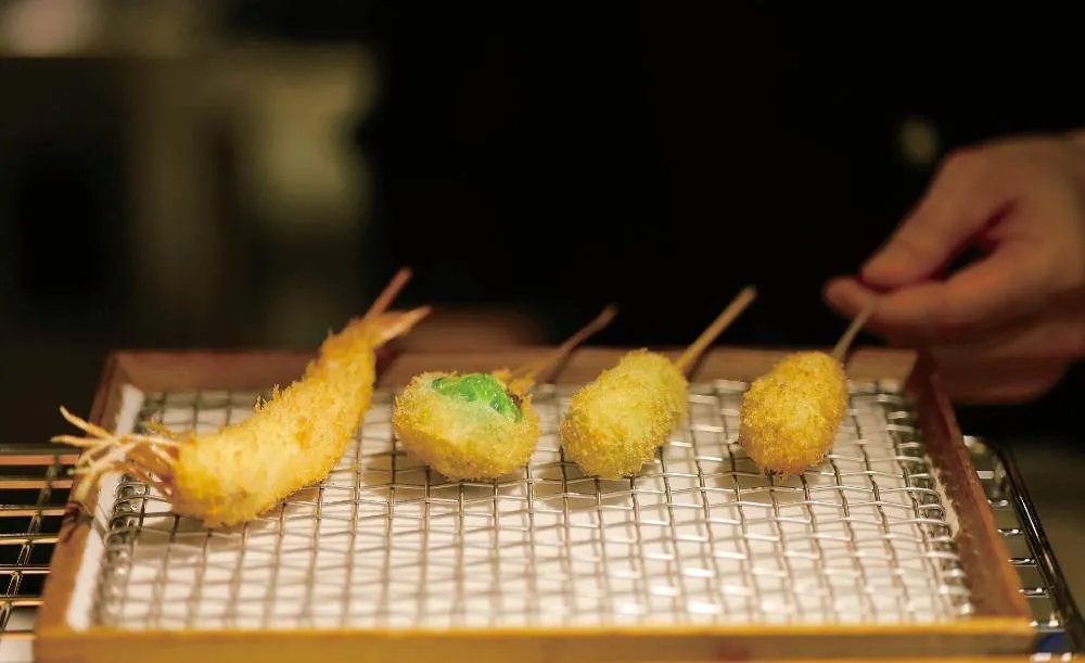 侘家の串揚げメニュー