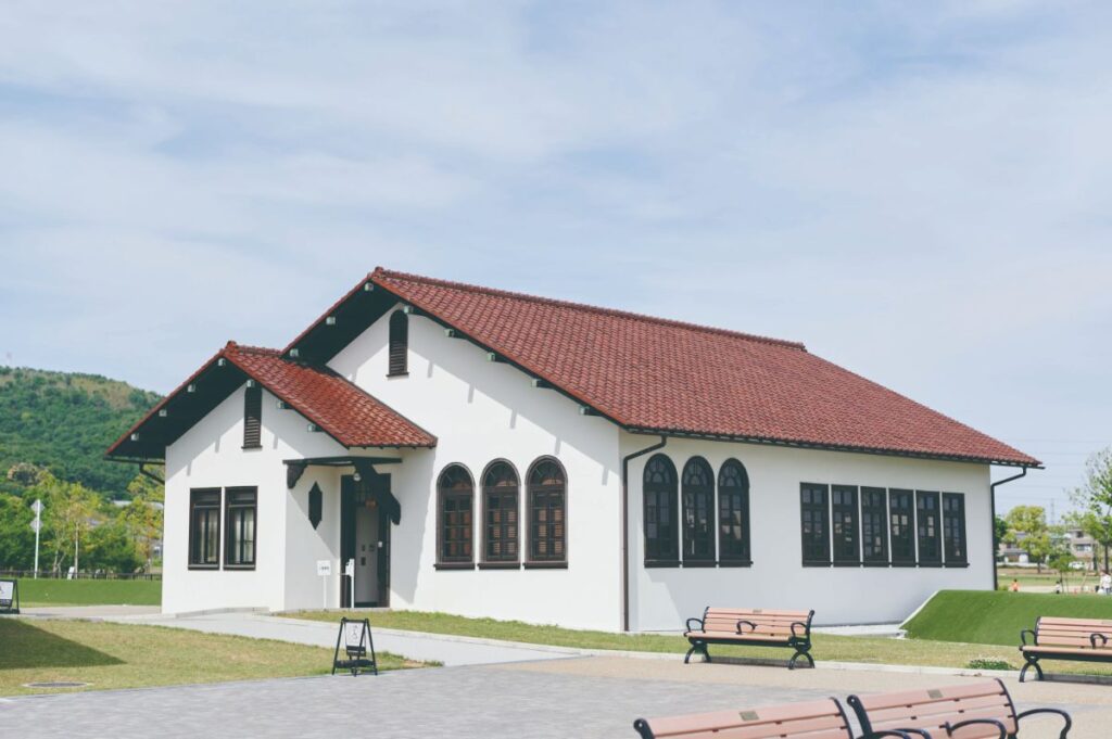 レトロな平屋の洋館