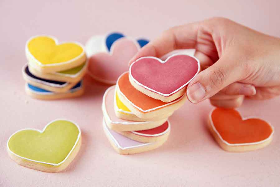 空中庭園展望台のハートクッキー