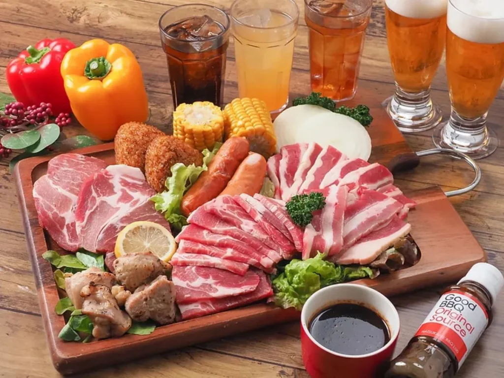 バーベキューの食材