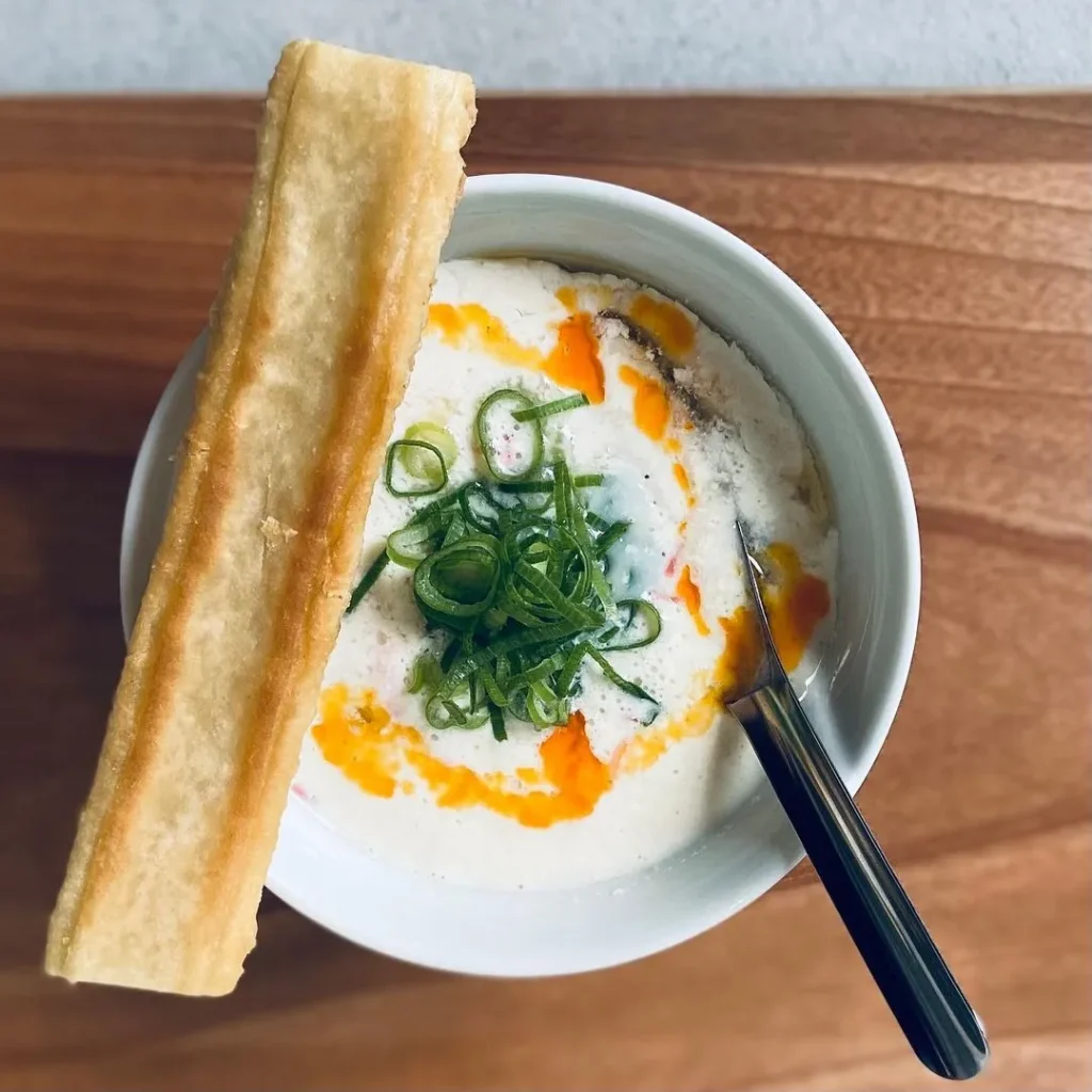 福到 FUDAO 台湾茶の鹹豆漿(豆乳スープ)