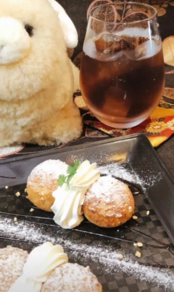 祇をんひつじカフェ さくさく和三盆シュー