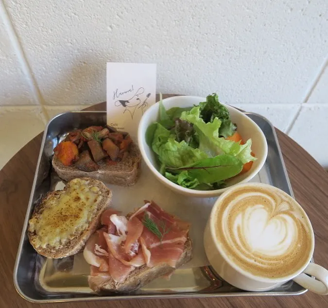 タルティーヌとコーヒー はんなの3種セット