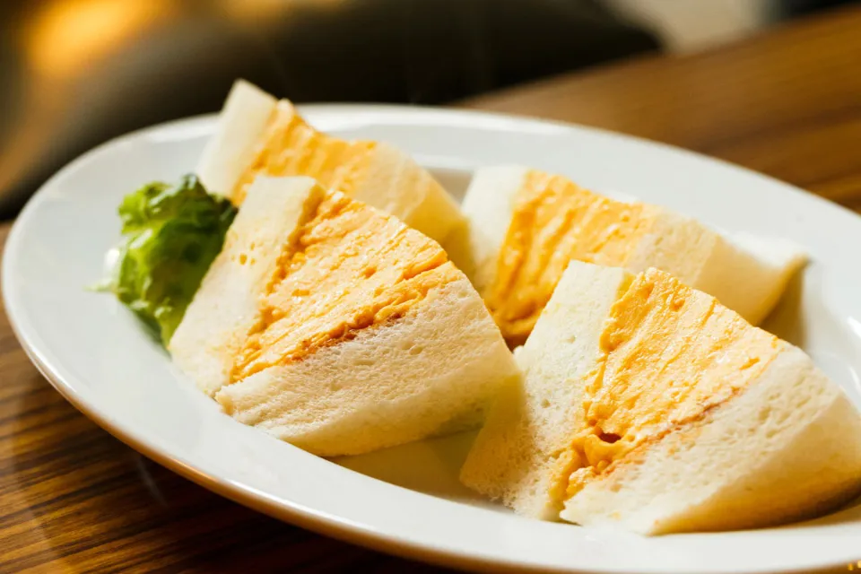 喫茶マドラグのタマゴサンド