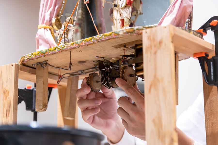 オルゴールの修理