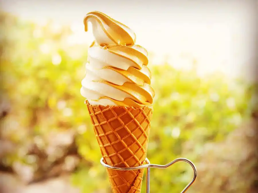 パンドボウの金泉キャラメルソフトクリーム