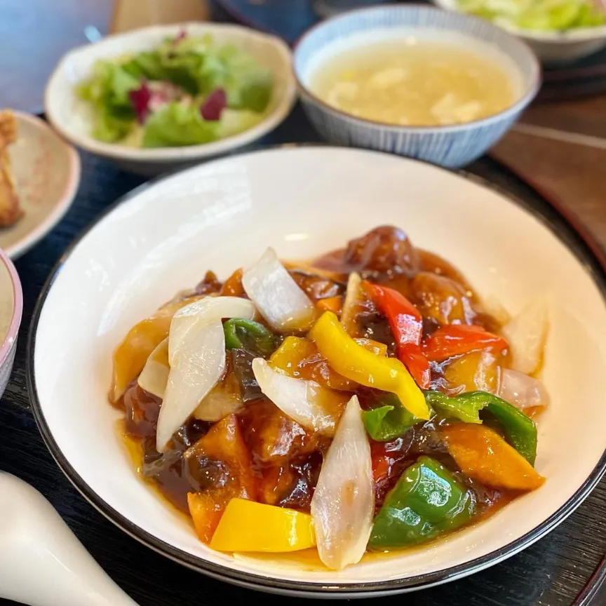 遊食中華吃飯酢豚ランチ