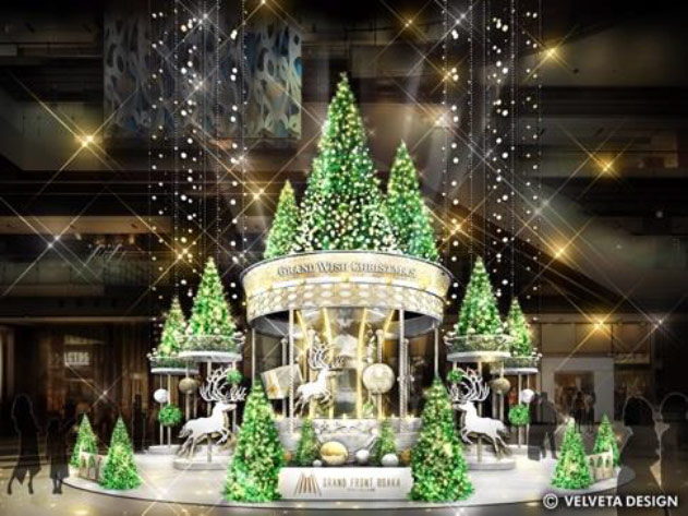 梅田グランフロント大阪のクリスマス！巨大ツリー、レゴ（R）とのコラボほか、サンタ1,000人のハンドベル演奏を4年ぶりに開催