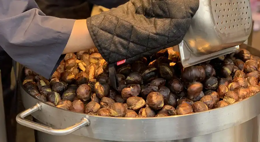 HISAYACAFEの焼き栗