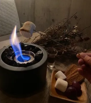 シーシャカフェ&バーmusch 梅田HEP前店の焼きマシュマロ