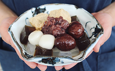 梅園のあんみつ