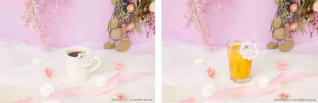 サイドドリンク(ホットコーヒー、オレンジ)