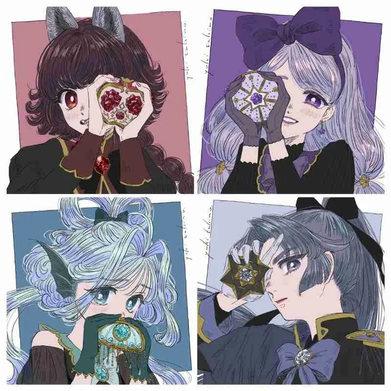 まほう少女なキブン展 タキノユキのイラスト