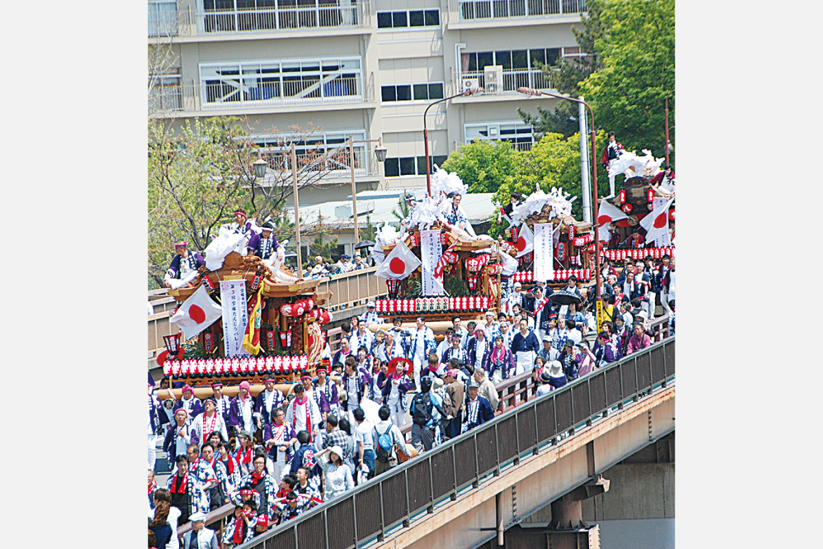 15台のだんじりが宝塚市役所に大集合！宝塚市制70周年記念！「第7回 宝塚だんじりパレード」4月20日（土）開催