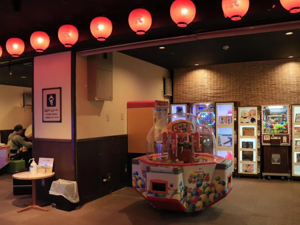 箕面温泉スパーガーデン景品ゲームコーナー