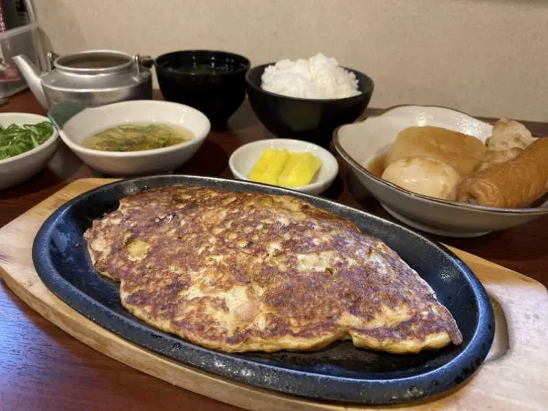 「喃風どろ焼酒場」のどろ焼＆おでん定食