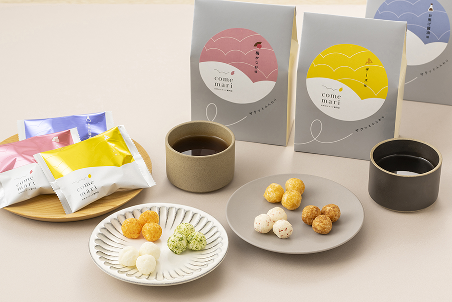 単品でも個包装が5袋入っていてバラマキみやげにも〇なこめまり