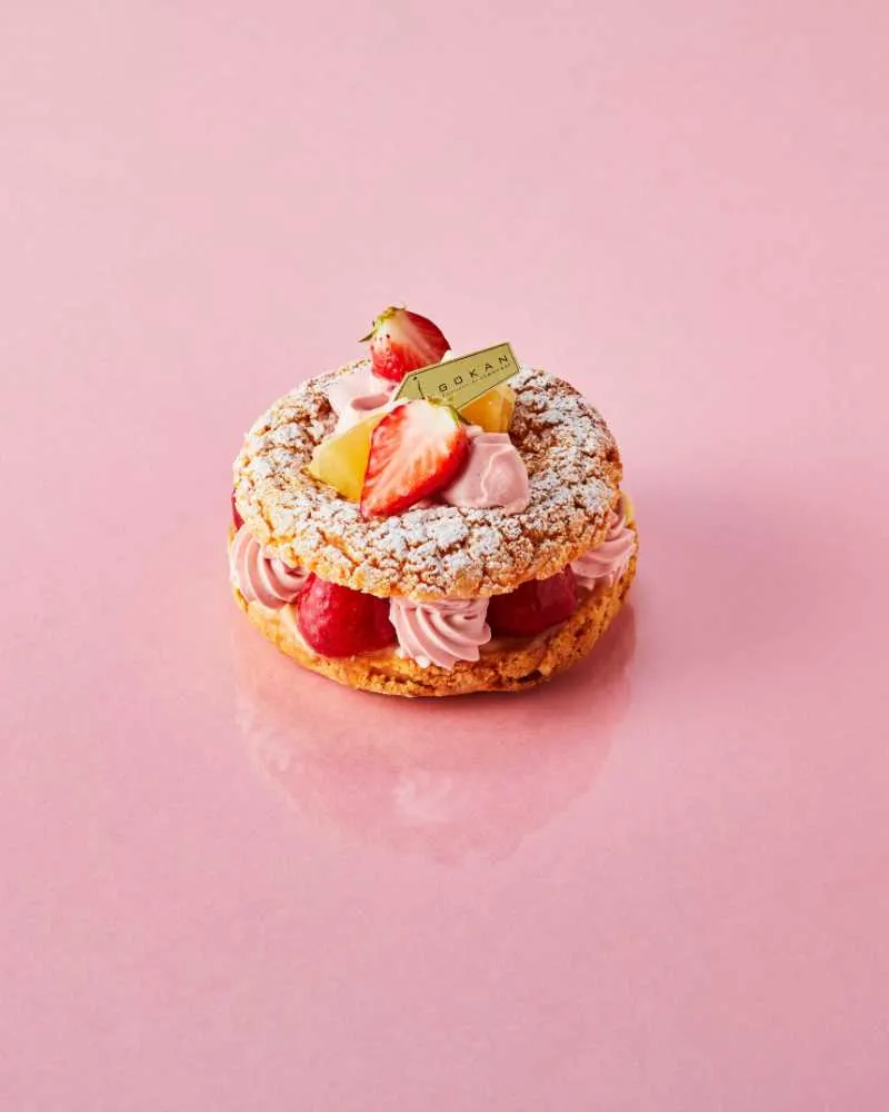 「五感」苺と日向夏のパリブレスト