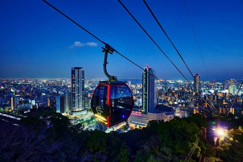 ロプウェイからの神戸・京阪神の夜景
