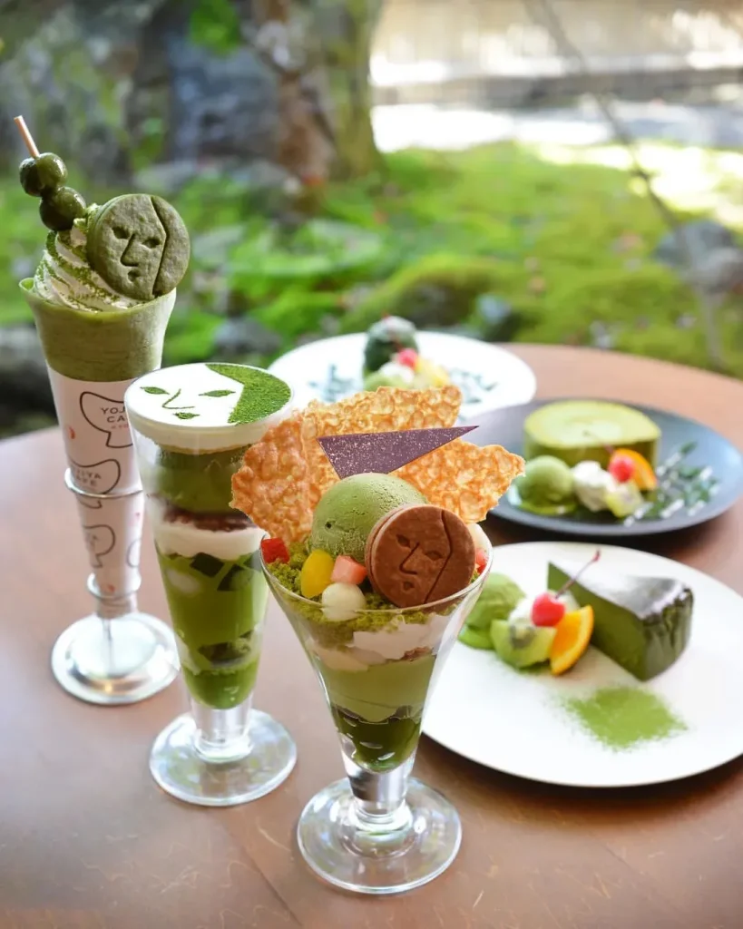 よーじやカフェ嵯峨野嵐山店 抹茶スイーツ